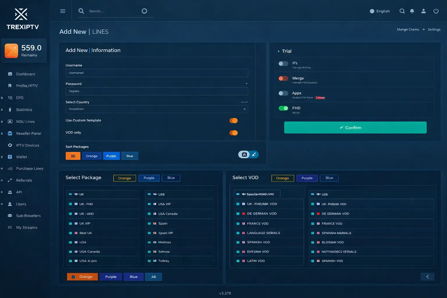 How to Create a Professional IPTV Subscription Using Trex Panel
